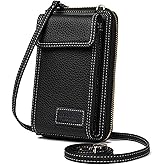 Valentoria Womens Crossbody Bag Cell phone Wallet Small Shoulder Purse Leather Card Handbag