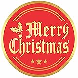 Merry Christmas Stickers Seals Labels