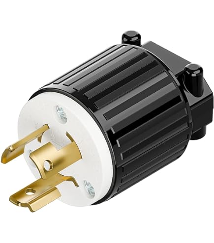 NEMA L5-15P Locking Plug, Twist Lock Male 15Amp 125Volt Generator