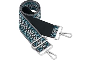 ZOOEASS Silvery Buckles Wide Shoulder Strap Adjustable Replacement Belt Crossbody Canvas Bag Handbag