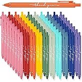 Dispowreath 100 Pcs Thank You Pens Bulk Employee Appreciation Ballpoint Pens Multicolor Thank You Gift for Men Women ER Nurse Appreciation Week for Teacher Coworker Nurse Team Office Party Favors