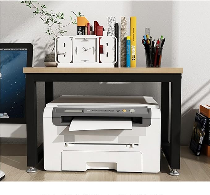 Bodendrucker Regal Mobiler Drucker Stand Buro Kopierer Halterung Multi Layer Fax Rack Kuche Mikrowelle Rack Color Black Size 50 40 75cm Auflagen Stander Mobel