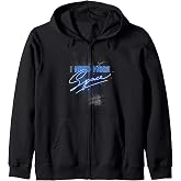 I Need More Space Funny Rocket Ship Galaxy Quote Design Zip Hoodie