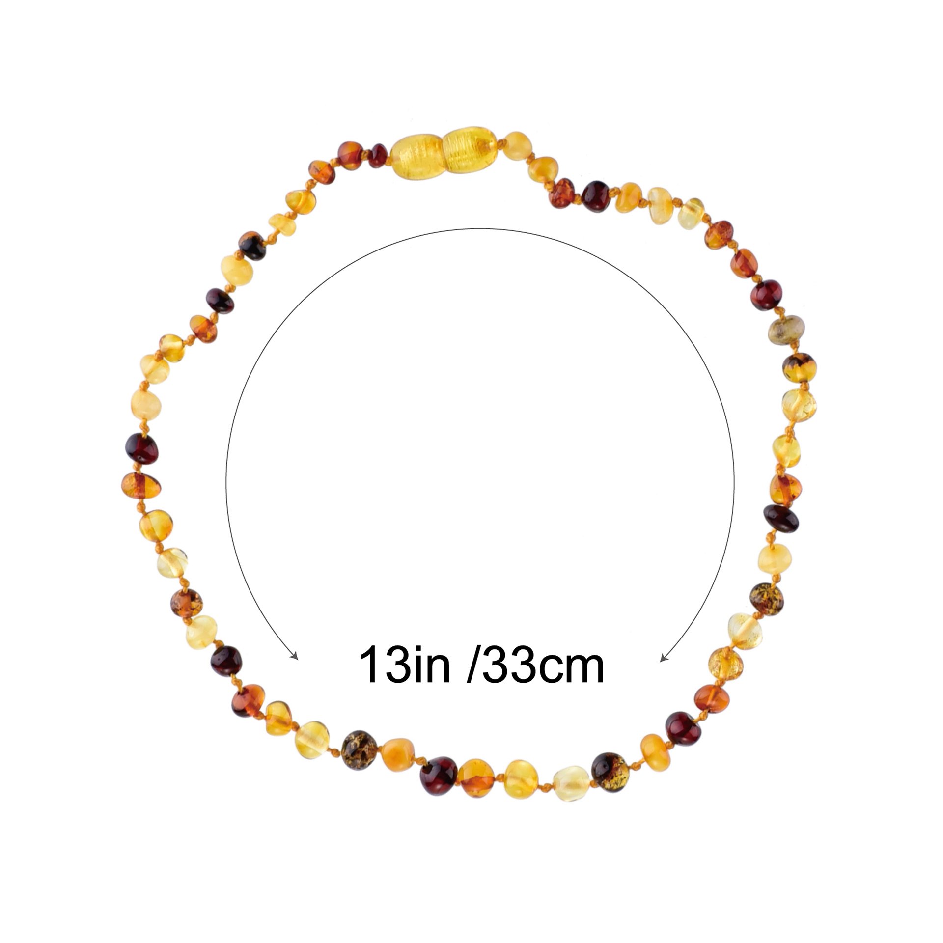 Pure Baltic Amber Teething Necklace (Unisex) Gift for Babies with Anti Flammatory Reduce Properties Drooling Teething Pain Calm Baby and Reduce Crying Fussy Functions Highest Quality Guaranteed