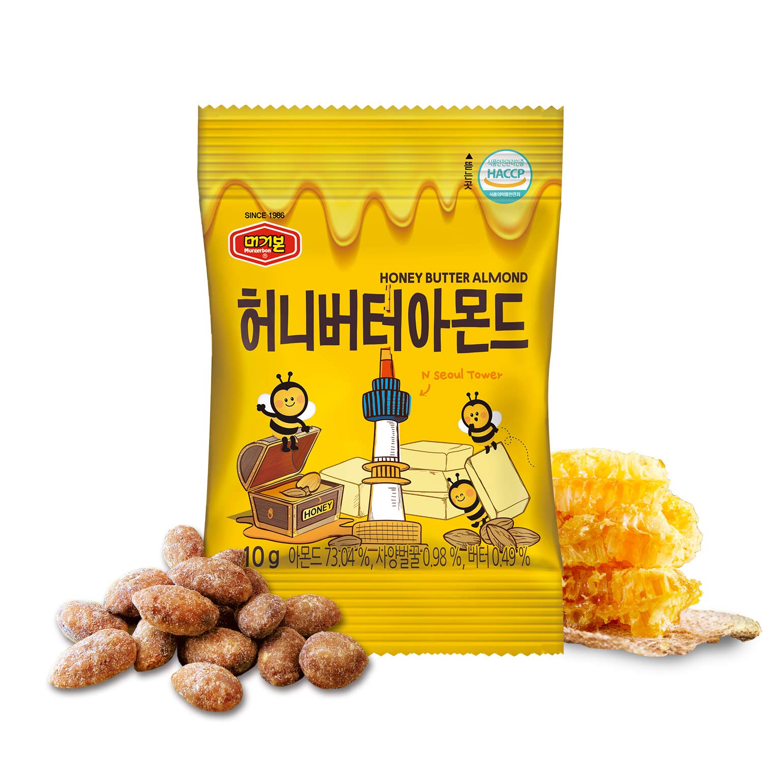 Mua モゴボン Murgerbon ハニーバターアーモンド 10g X 25袋 小分けタイプ おつまみ 韓国お菓子 ナッツ 韓国お土産 ハニーバターアーモンド Tren Amazon Nhật Chinh Hang 21 Fado