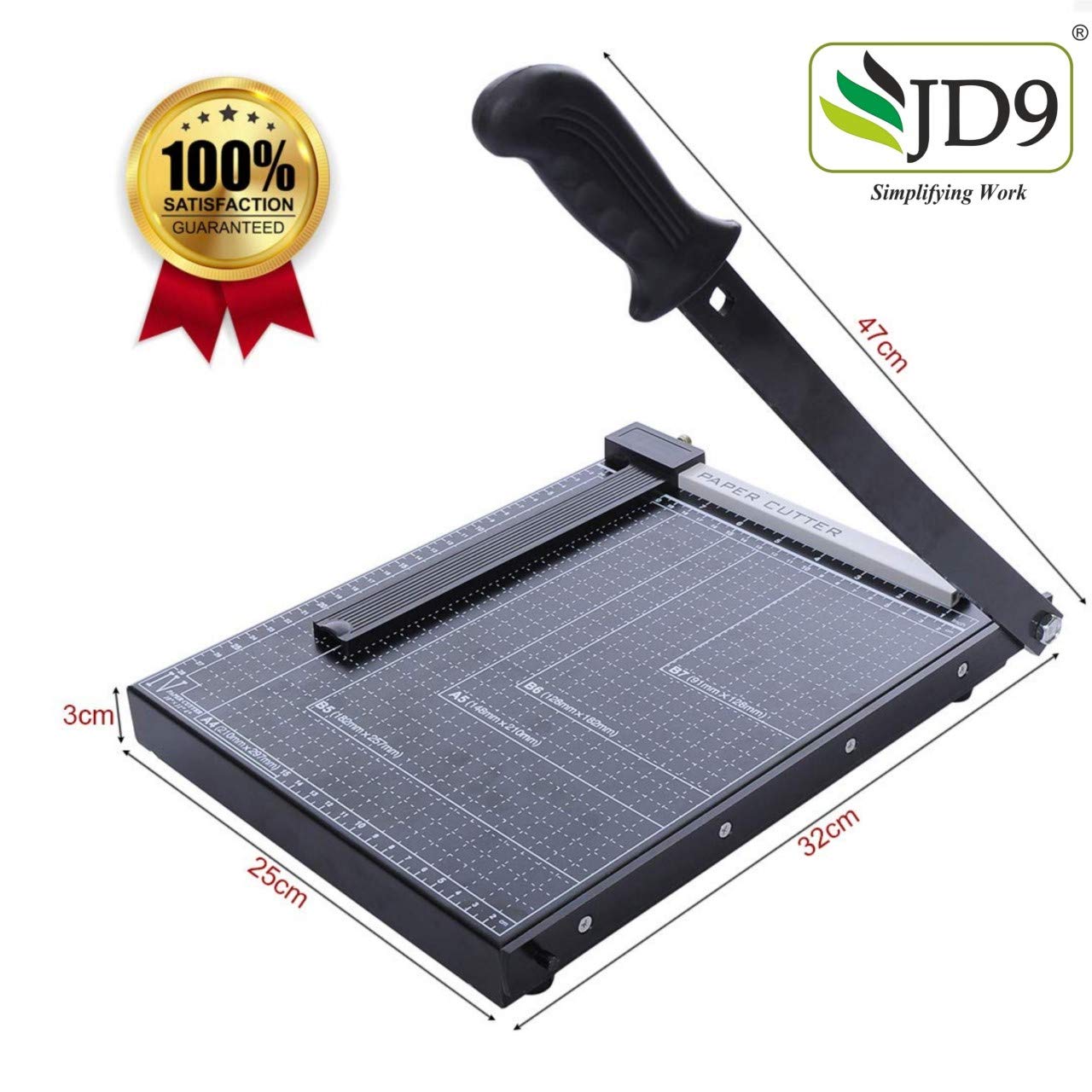 JD9 Paper Cutter A4 Heavy Duty Professional Paper Trimmer, Guillotine