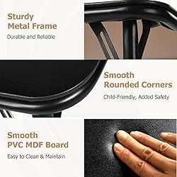 FurnitureR 5-Piece Folding Table and Chair Set