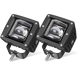 Niking Auto 2Pcs 3 Inch SAE LED Fog Light Pods Off