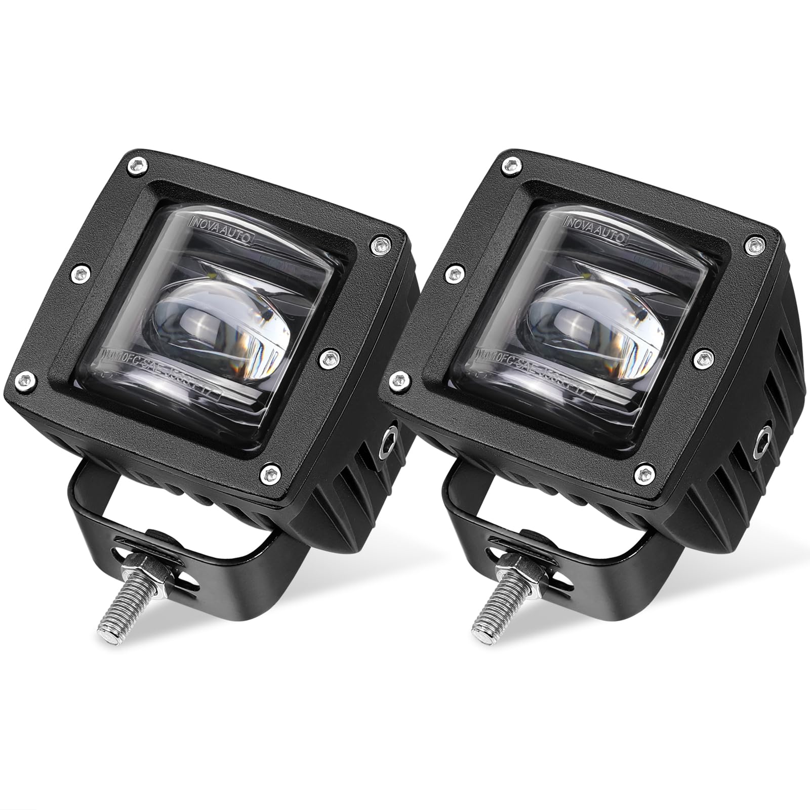 Niking Auto 2Pcs 3 Inch SAE LED Fog Light Pods Off