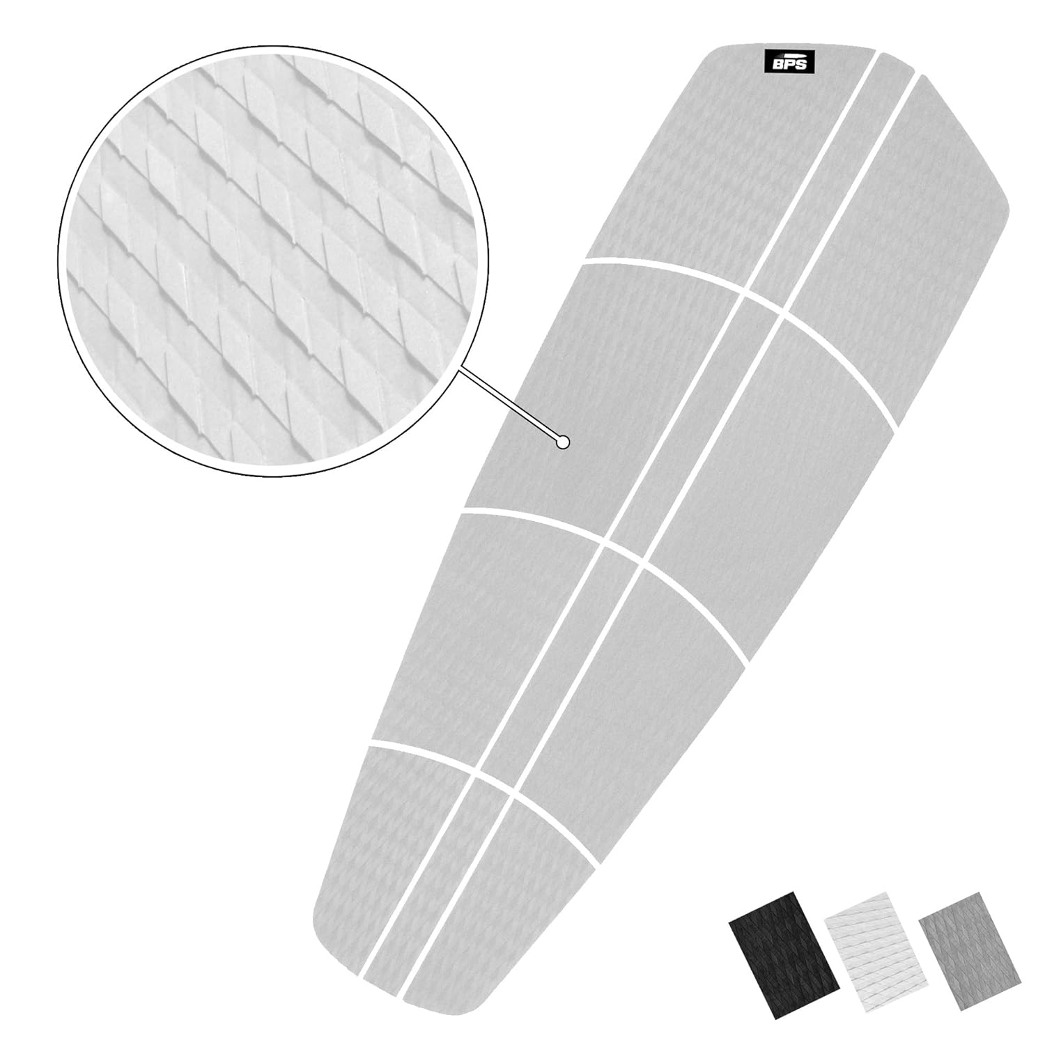 StandUp Paddleboarding BPS SUP Traction Pad Black, Grey, or White 12