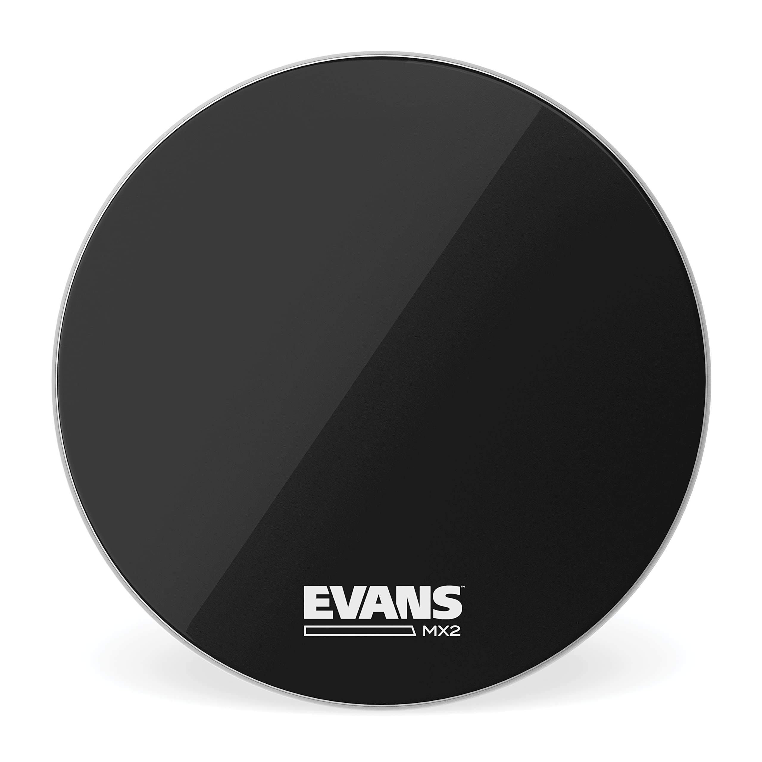 Evans MX2 24 inch Marching Bass Drum Head - Black