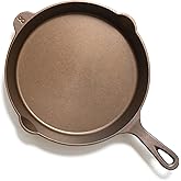 Lancaster Cast Iron Lightweight Cast Iron Skillet - 10.5” Pre-Seasoned Frying Pan Made in USA