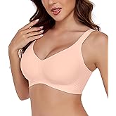 SHIJIALI Womens Seamless Wireless Bra Push Up Bras Buttery Comfort Soft No Underwire Full Coverage Everyday T-Shirt Bra
