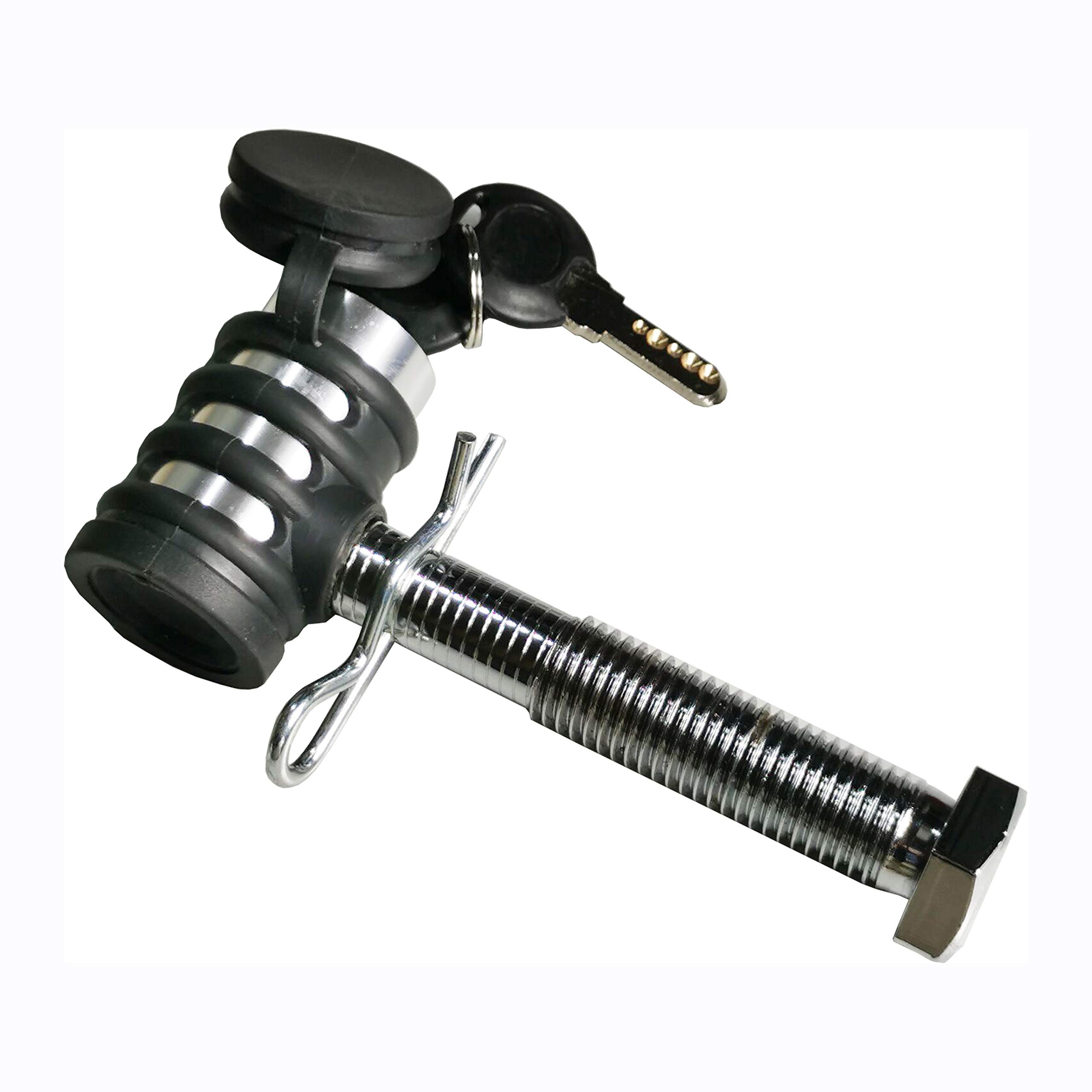 Photo 1 of MaxxHaul 50376 Threaded Hitch Locking Pin for MaxxHaul Models 70210, 50250 & 50606 Bike Racks with Compatible Parts ONLY, M16 Threaded pin Works on The 2" receivers Less Than 3.3" Wide