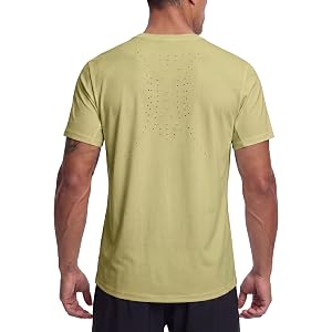 YTTA Dynamic Breathable Vented Shirts for Men Running Shirts | Moisture Wicking, Quick Dry, UPF 50+, Breathable, Cooling, Dry