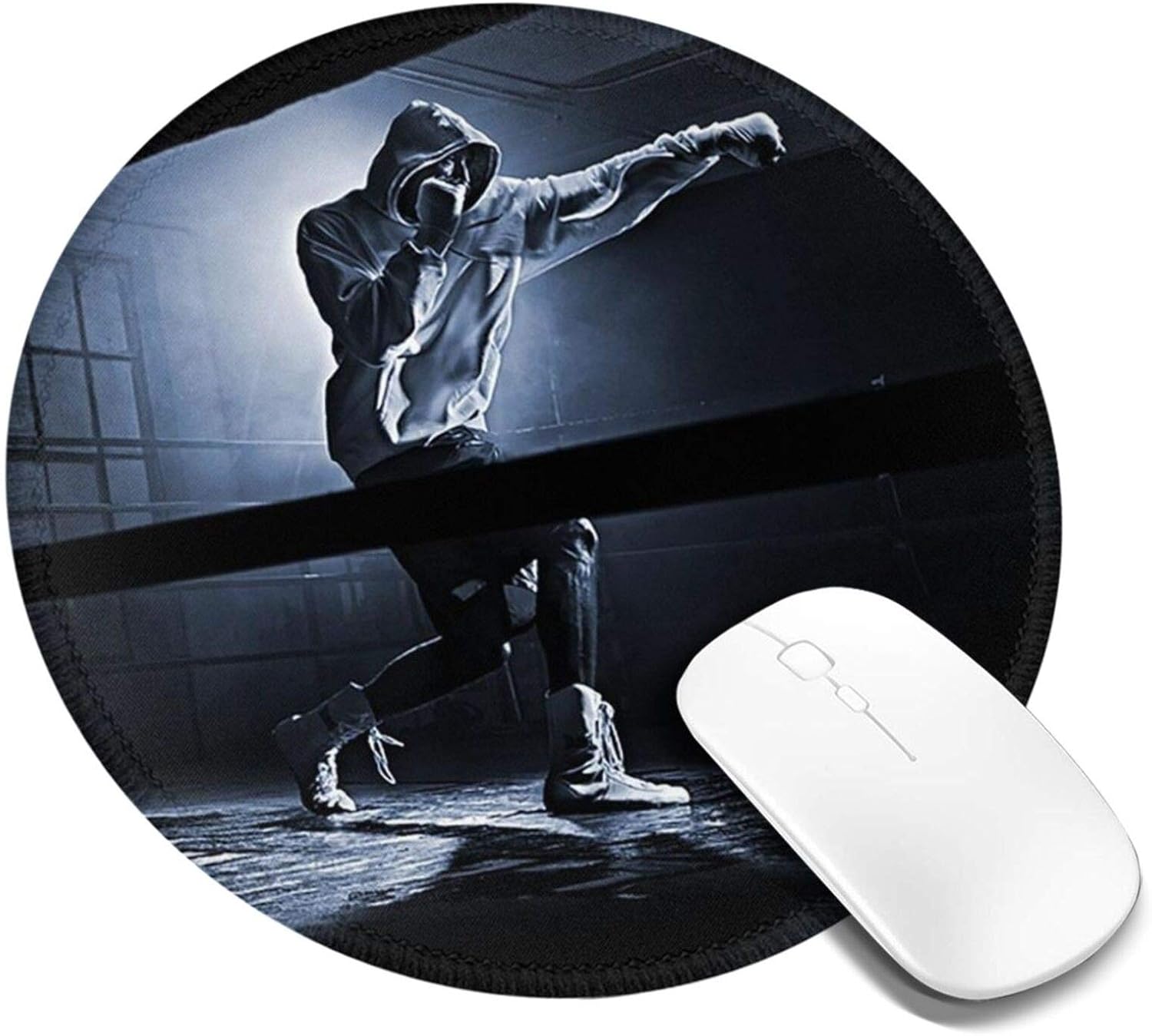 Washable Mouse Pad Round Boxing Training Mouse Mat, Non