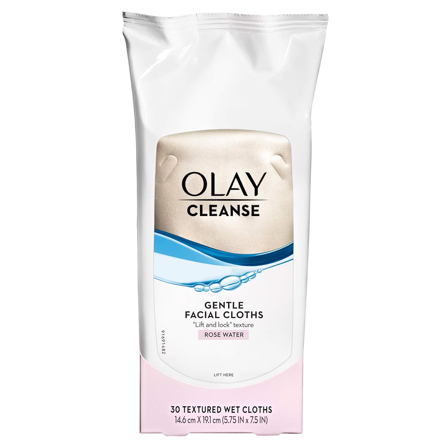 Olay Gentle Facial Cleansing Cloths with Rose Water, 30 count. Pack of 3: Beauty