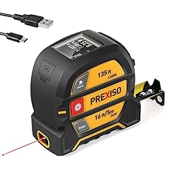 PREXISO 2-in-1 Laser Tape Measure, 135Ft