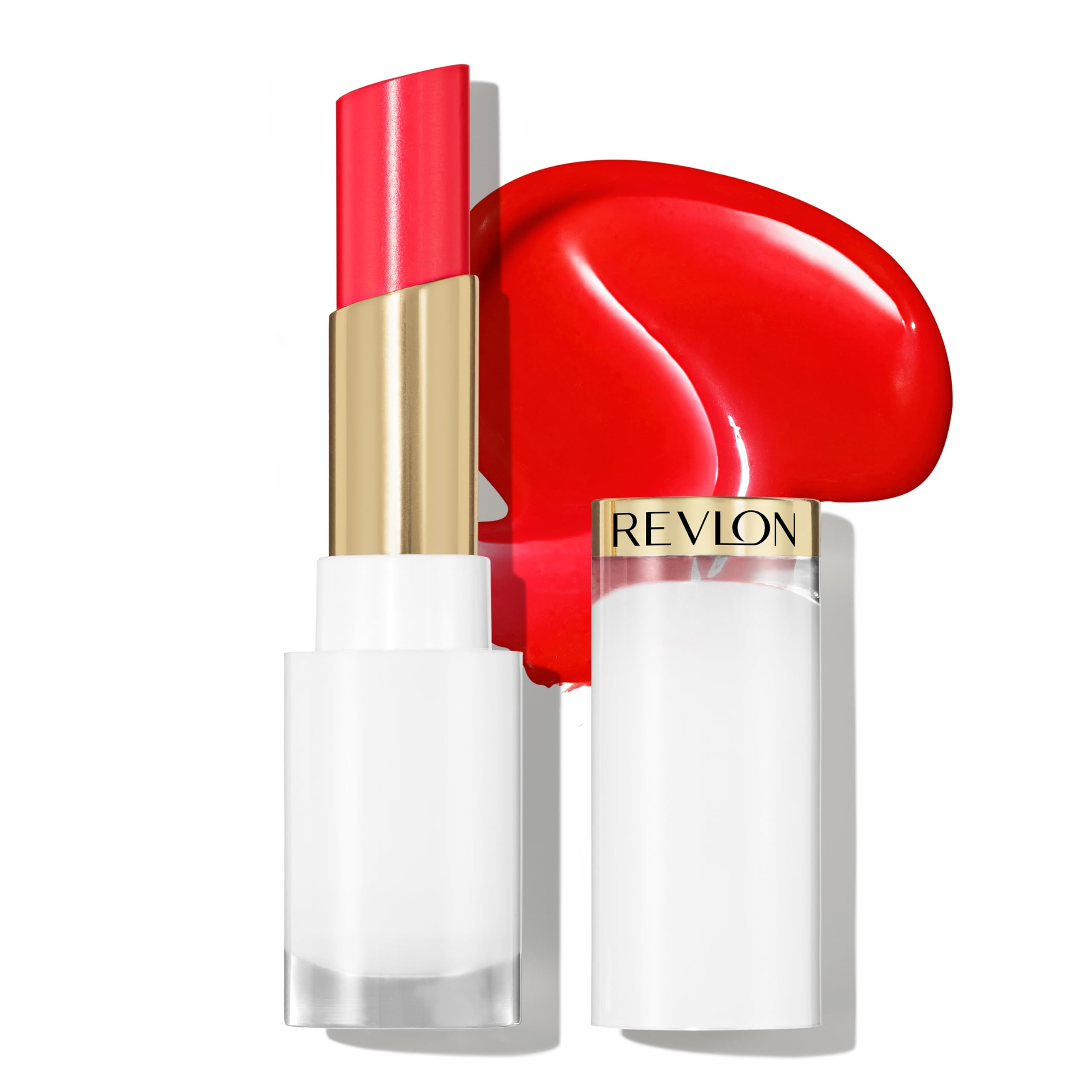 Photo 1 of REVLON Super Lustrous Glass Shine Balm, Hydrating Tinted Lipstick, Sheer, Glossy Shiny Finish, 009 Cherry Luster, 0.11 oz