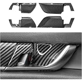 YINGTUU for Honda Accord 10th Gen 2018 2019 2020 2021 2022 Accessories Stickers Car Inner Door Handle Bowl Decals Carbon Fiber Pattern