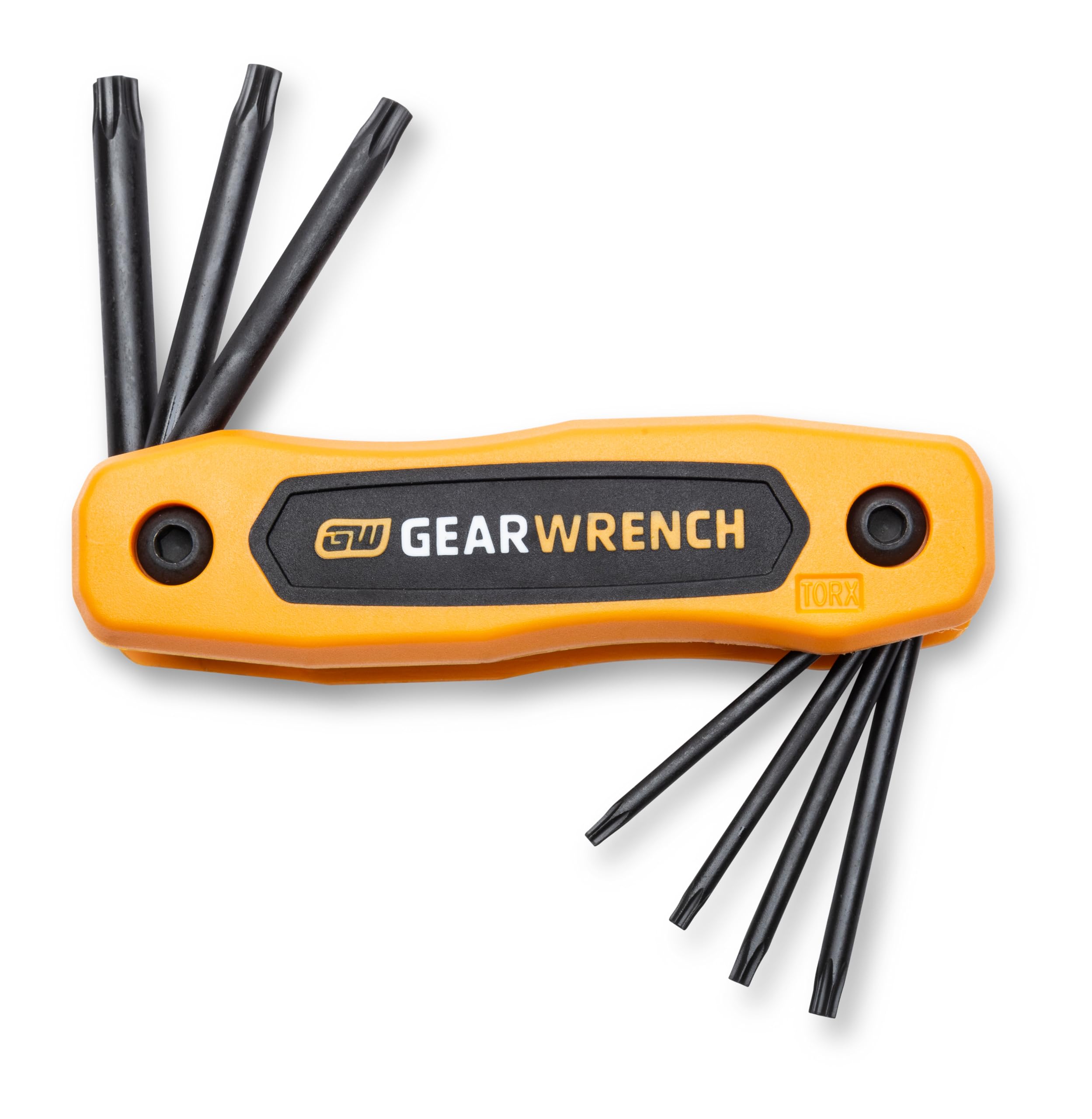 GearWrench 83507 Tamper Proof Torx Folding Hex Key Set, 8 Piece