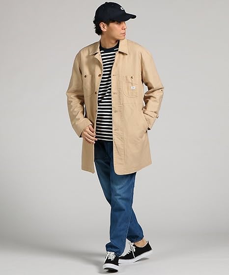 Amazon Lee リー リネンブレンドコート メンズ コート ジャケット 通販