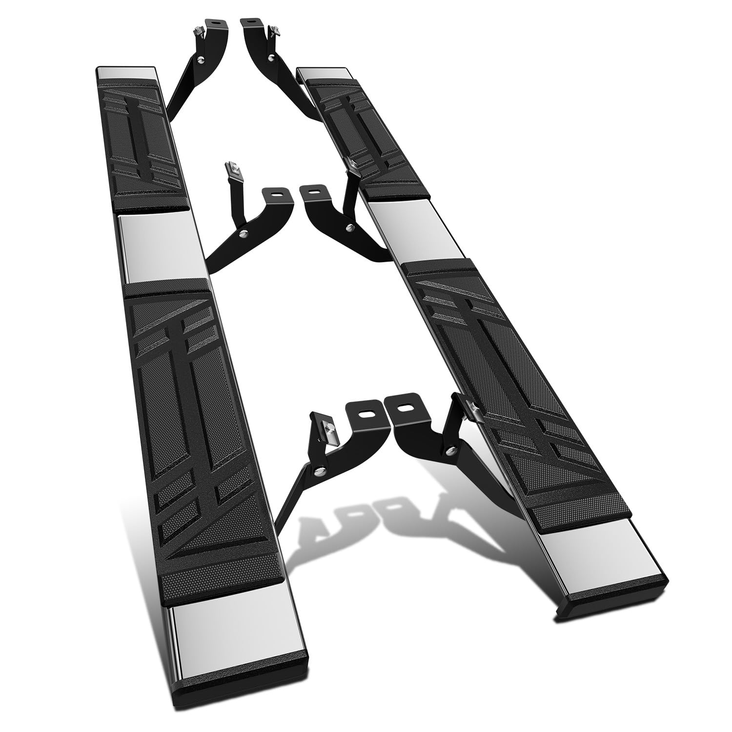 Photo 1 of DNA MOTORING 6.5" Running Boards Side Steps Compatible with 1999-2013 Chevy Silverado/Sierra 1500 Extended Cab, 1999-2014 Silverado/Sierra 2500 Extended Cab, STEPB-U-CS99-T1-E