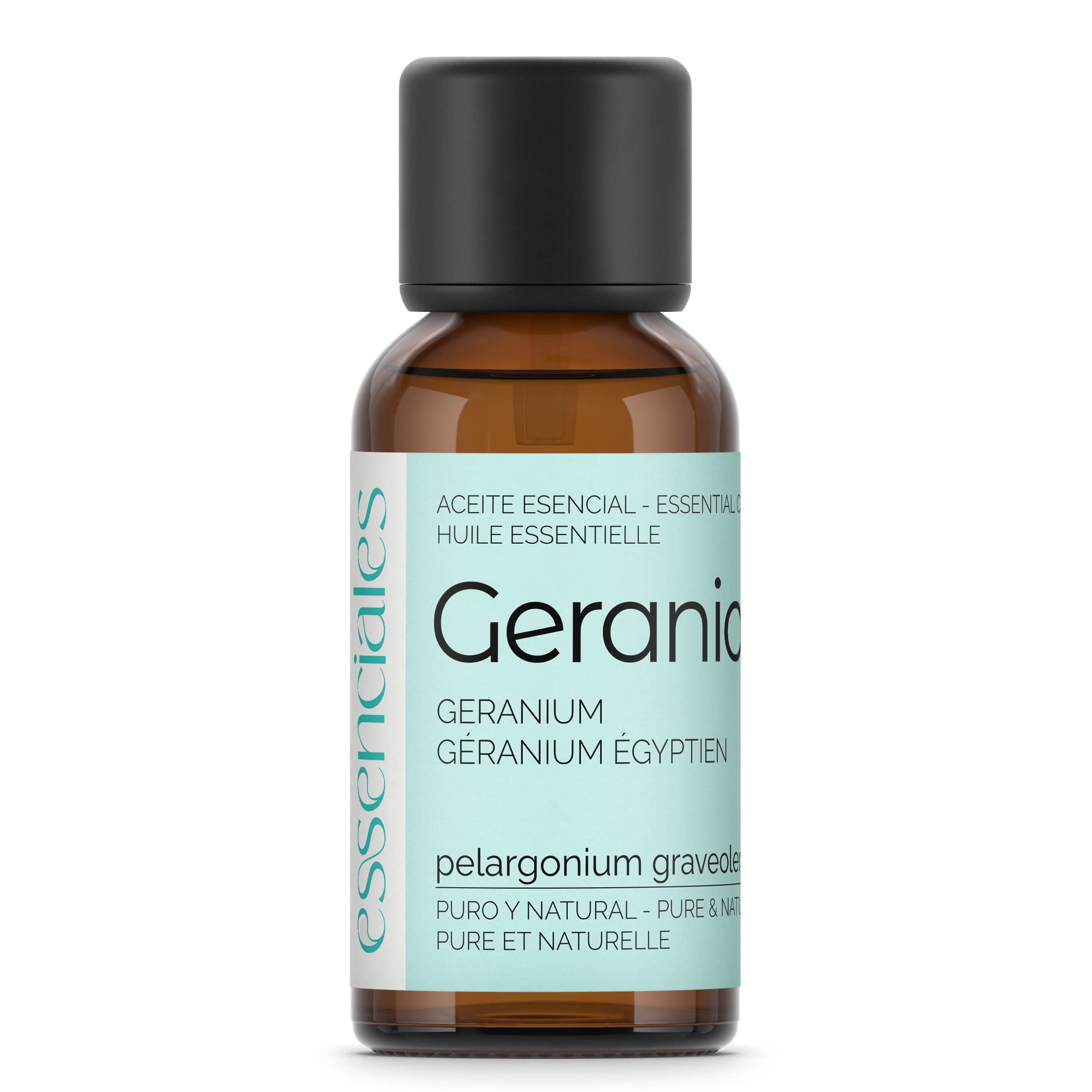 Essenciales - Geranium Essential Oil (Pelargonium Graveolens), 30 ml | 100% Pure and Natural