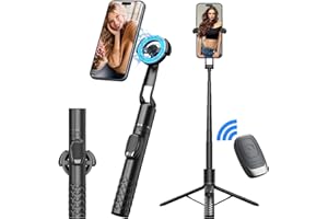 URTRY Phone Tripod, 49'' Magnetic Selfie Stick for iPhone with Remote, Extendable Phone Tripod Stand for All Cell Phones, Detachable Wireless Remote, Portable Phone Tripod for Selfie/Photo/Live/Vlog