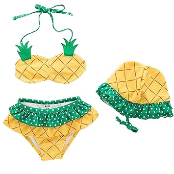 Amazon Yy Natuhi フルーツ柄 ベビー 女の子 水着 タンキニ