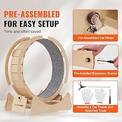 VEVOR Cat Exercise Wheel, 52" Large Cat Treadmill