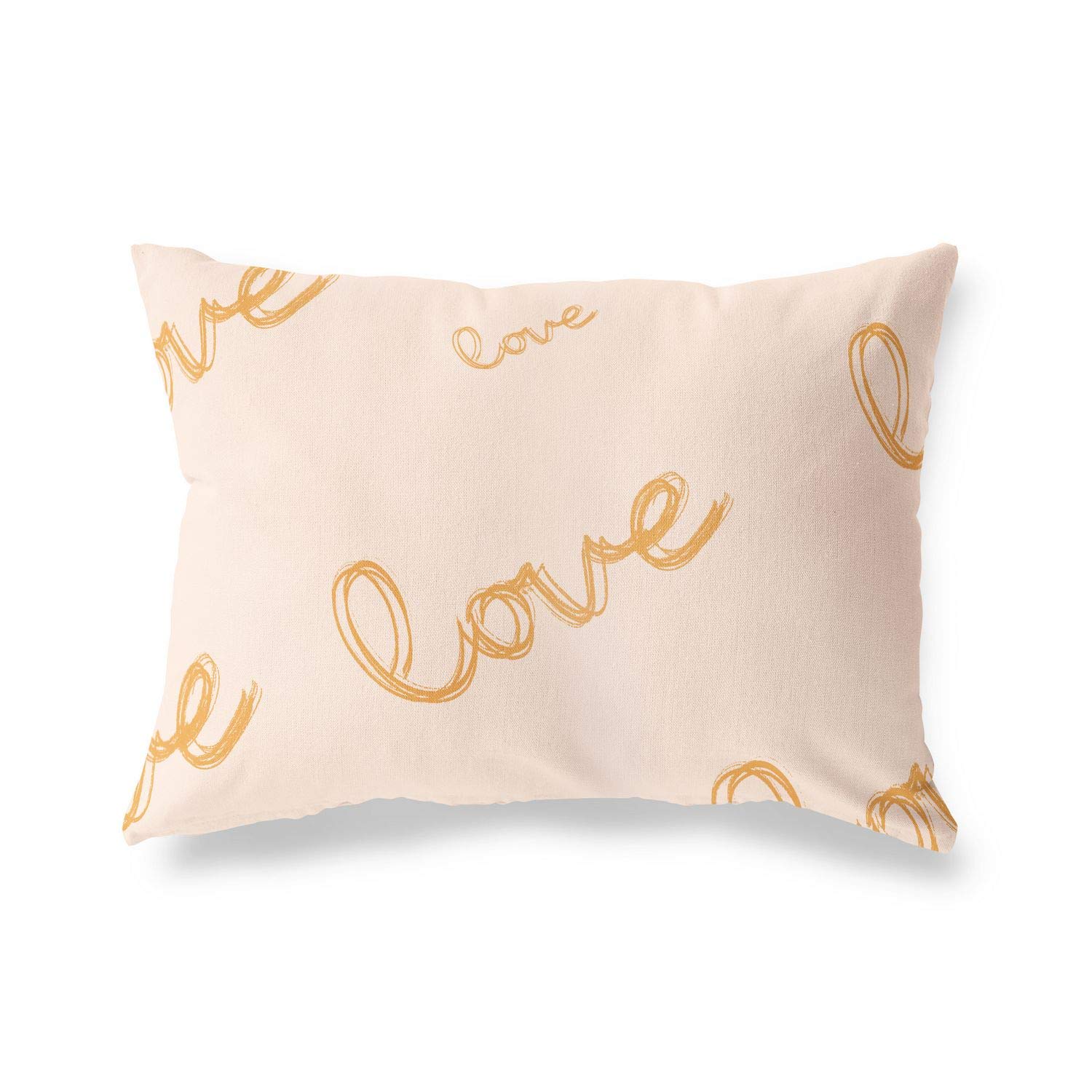 BonaMaison Decorative Cushion Cover, Orange-Off White Throw Pillow Covers, Home Decorative Pillowcases for Livingroom, Sofa, Bedroom, Size: 45X60 Cm - Designed and Manufactured in Turkey