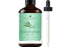 Handcraft Blends Eucalyptus Essential Oil - Huge 118 ml - 100% Pure and Natural - Premium Grade with Glass Dropper