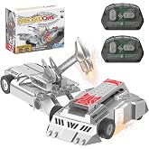 Cetuai Remote Control Battle Robots, 2-Player RC Fighting Toys for Kids Wireless Fighting Robots STEM Toys 2.4 GHz Wireless Game Set Birthday Gifts for Boys and Girls Age 3+ (Grey)