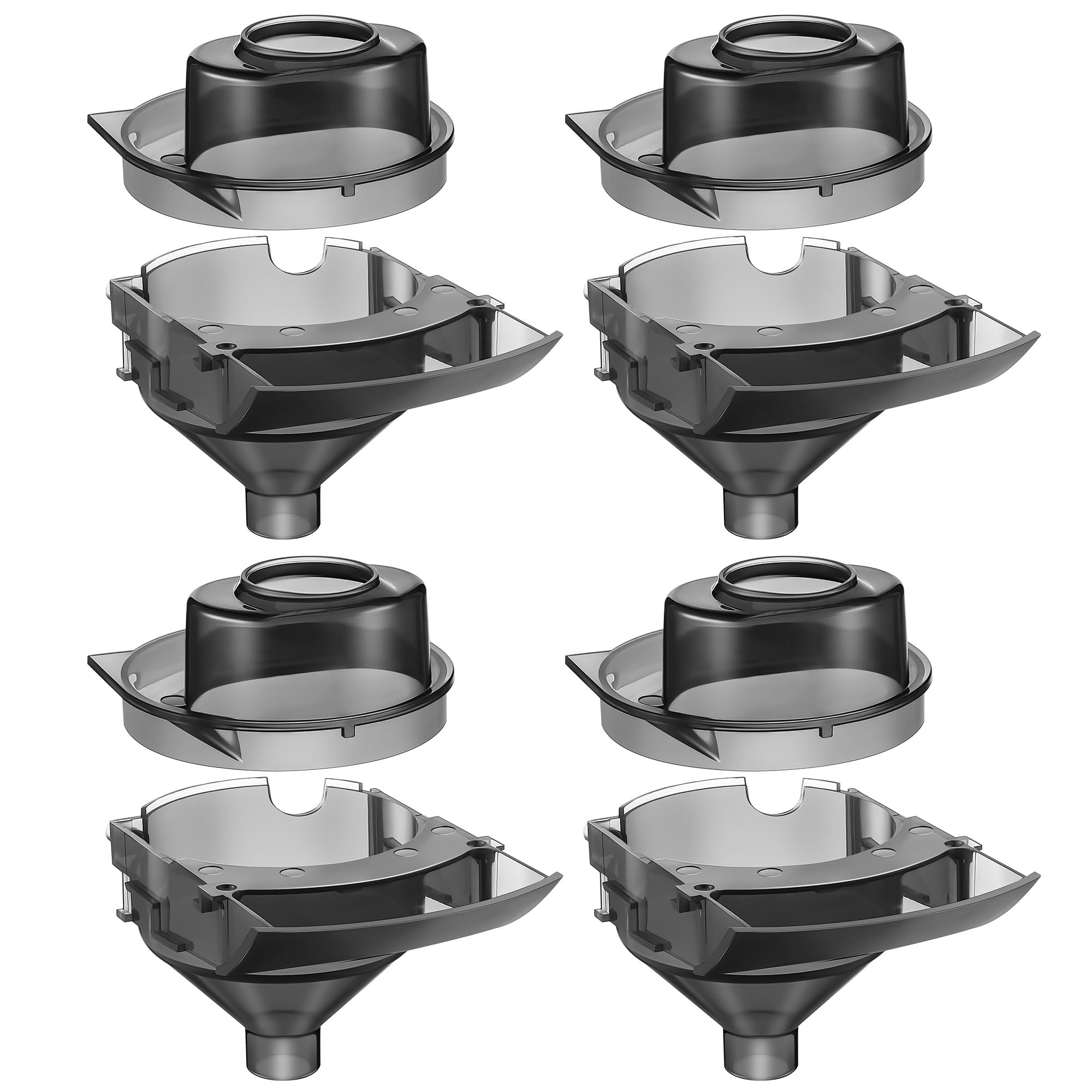 Photo 1 of Gulfmew 4 Sets Replacement Funnel Compatible with Baby Brezza Replacement Parts Funnel and Cover Baby Formula Dispenser, Grey