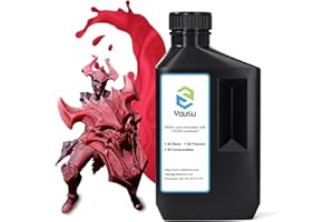 YOUSU 3D Printer Metallic Resin,1kg Fast Curing 3D Resin, Magical Metallic Effect Photopolymer Resin for LCD DLP 3D Printing (1000g,Metal Rosered)