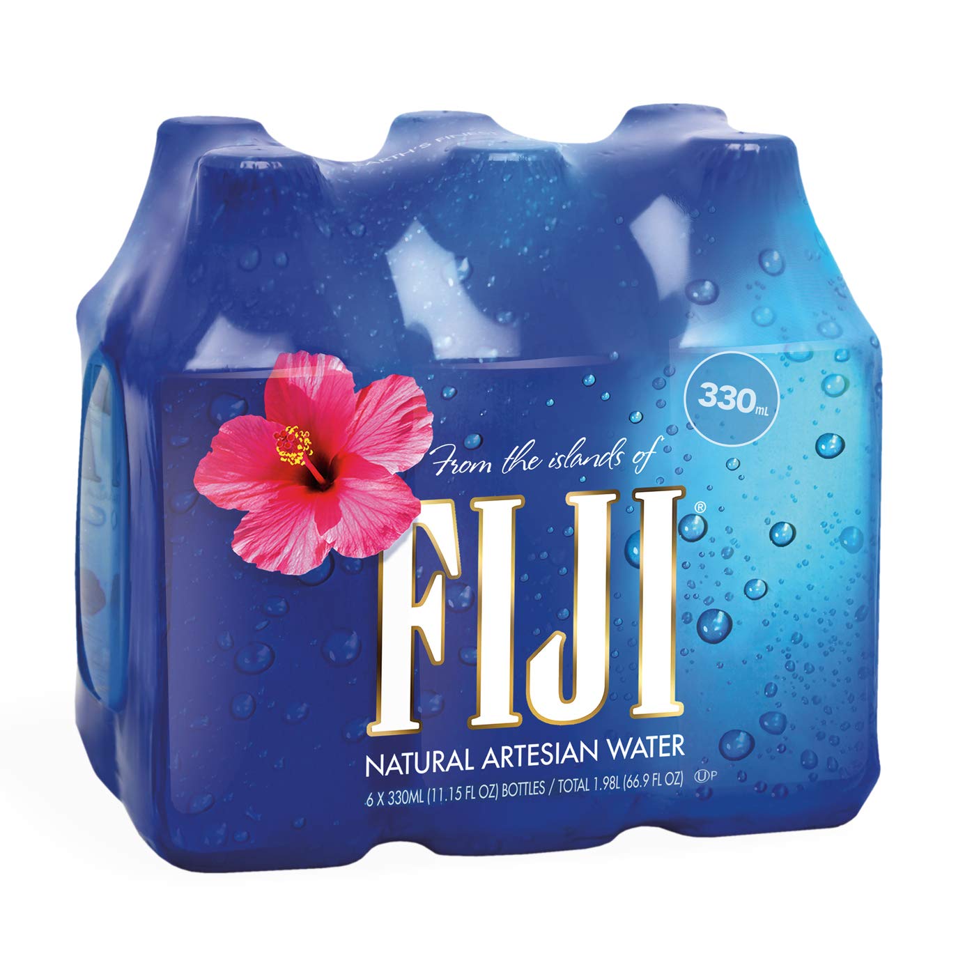 FIJI Water Artesian Water, 11.15 Fl Oz Bottle (6-Pack) | Natural Electrolytes | BPA Free 330mL Bottle | Earth&rsquo;s Finest Water | Perfect for kids, events and offices