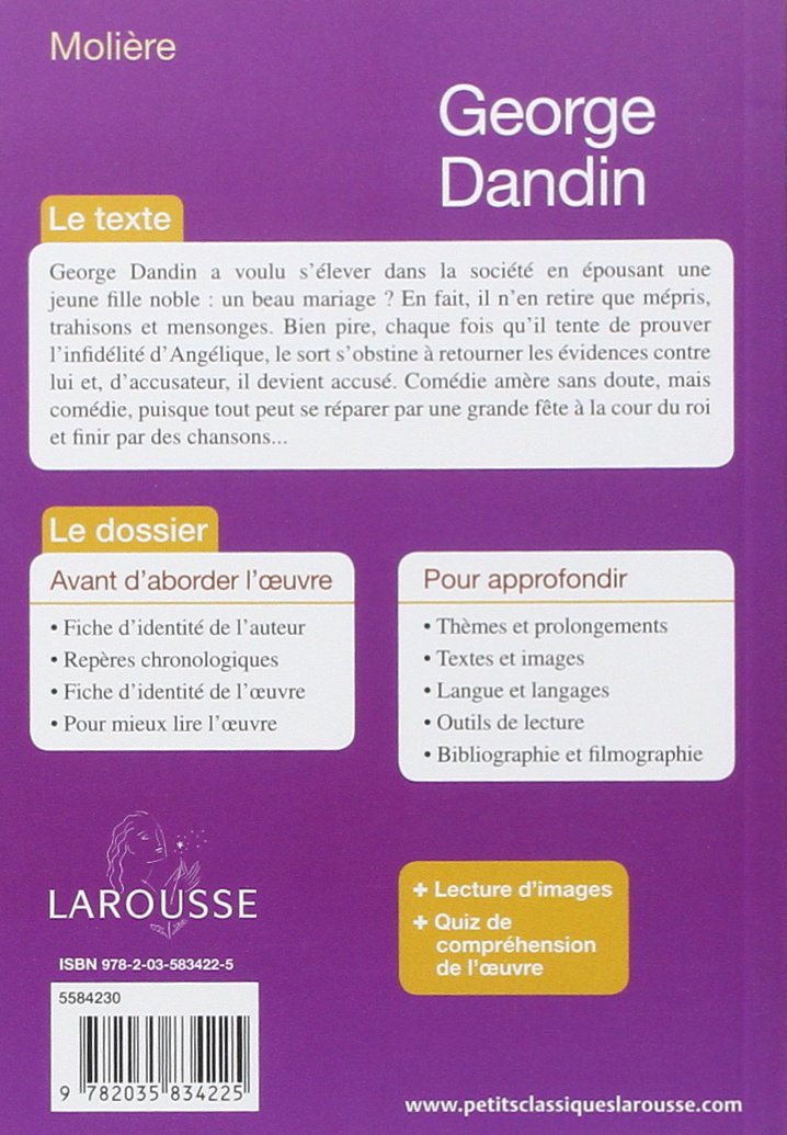 George Dandin Petits Classiques French Edition Moliere 9782035834225 Amazon Com Books