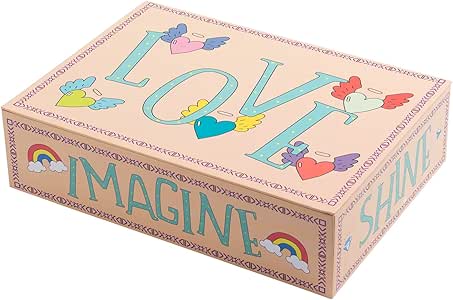 Creibo CBOX009 - Caja Cartón Grande Decorada Love: Amazon.es: Hogar