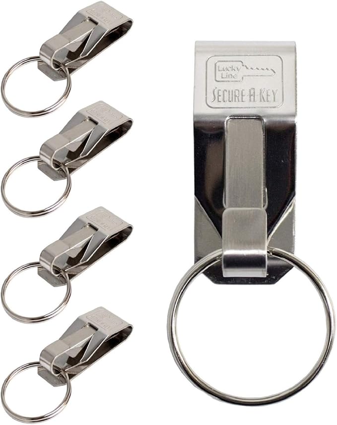 Lucky Line "The Original" SecureAKey Clip On Heavy Duty Belt Key Clip