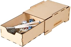 The Broken Token Modular Paint Rack - Half Drawer Organizer for Paint Bottles, Pots, and Brushes - Expands Storage, Elevates Racks - Customize Your Pieces with Easy Organization & Access