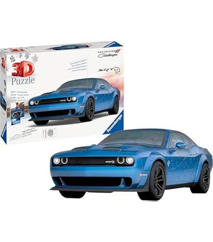 Amazon.com: Ravensburger - Dodge Challenger Red 3D Puzzle | 3D