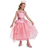 Disguise Wicked Glinda Costume for Girls, Deluxe Official Wicked Pink Glinda Costume Dress, Kids Size (3T-4T)