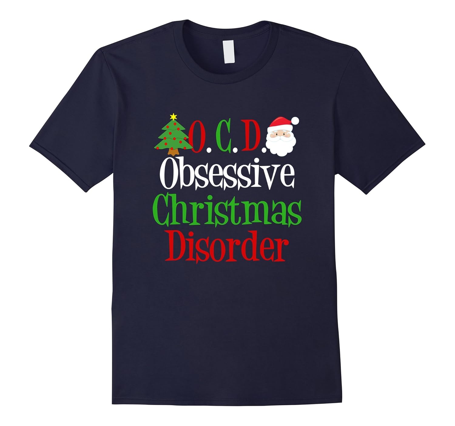 Cute Obsessive Christmas Disorder T-Shirt-Rose