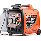 Dual Fuel Inverter Generator 4300W with Wheel Kit, Portable Generator 3-Way Remote/Electric/Recoil Start, Auto-Switch, Ultra-