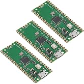 DWEII 3PCS for Raspberry Pi Pico Mirco USB Port Based on RP2040 Chip Dual-Core ARM Cortex M0+ Processor Running up to 133 MHz Support C/C++/Python and Integrated with SPI/I2C/UART Interface