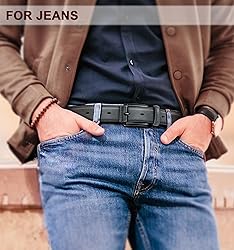 KEMISANT Men Belt-Genuine Leather Belt for Men