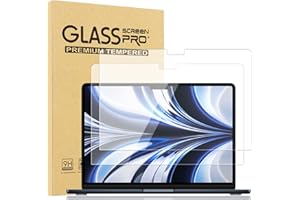 avakot 2 Pack MacBook Air 13.6 Inch Screen Protector Tempered Glass 2022| Macbook Air M2 Screen Protector 13.6 Ultra Thin Tempered Film for MacBook Air 13.6 M2 Touch Sensitive Scratch Resistant