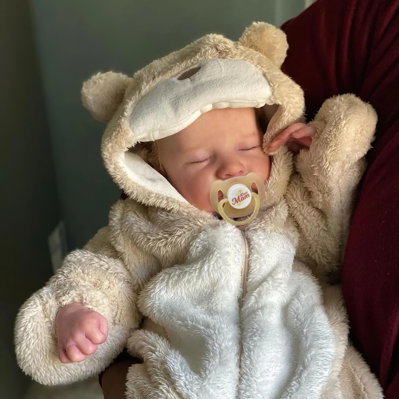 BABESIDE Lifelike Reborn-Baby Dolls Boy 17 Inch Handmade Realistic Reborn Babies Dolls Newborn Baby with Softness Silicone Vin-yl Body Real Life Baby Dolls with Toy Accessories Close Eye