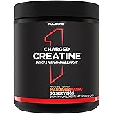 Rule 1 Charged Creatine - Multi-Function Workout Supplement with Creatine, Electrolyte, and Energy Blends for Intensity, Performance, & Hydration Support (30 Servings, Mandarin Mango)
